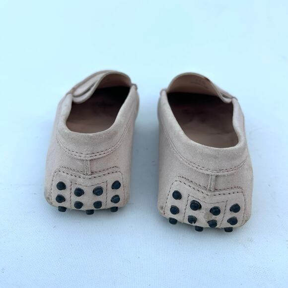 Tod’s Gommino Driving Shoes Moccasin Loafers Beige Box 35.5 Size 5.5 Tan Tods - Picture 9 of 14